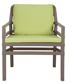 Aria vol kunststof Loungestoel van Nardi in de kleur: koffie ideale loungestoel voor uw horeca terras in de kleur: tortora kuss