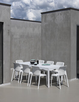 Nardi Rio aluminium tuintafel 140/210x85 cm kleur: antraciet