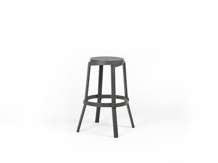 nardi outdoor stack stool basalto