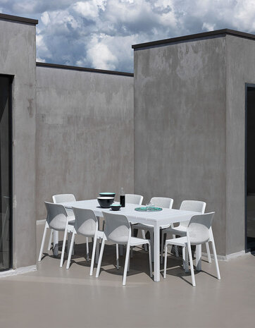 Nardi Rio aluminium tuintafel 140/210x85 cm kleur: antraciet